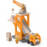 Crane Lift with Dumper - Wooden - Viga Toys 